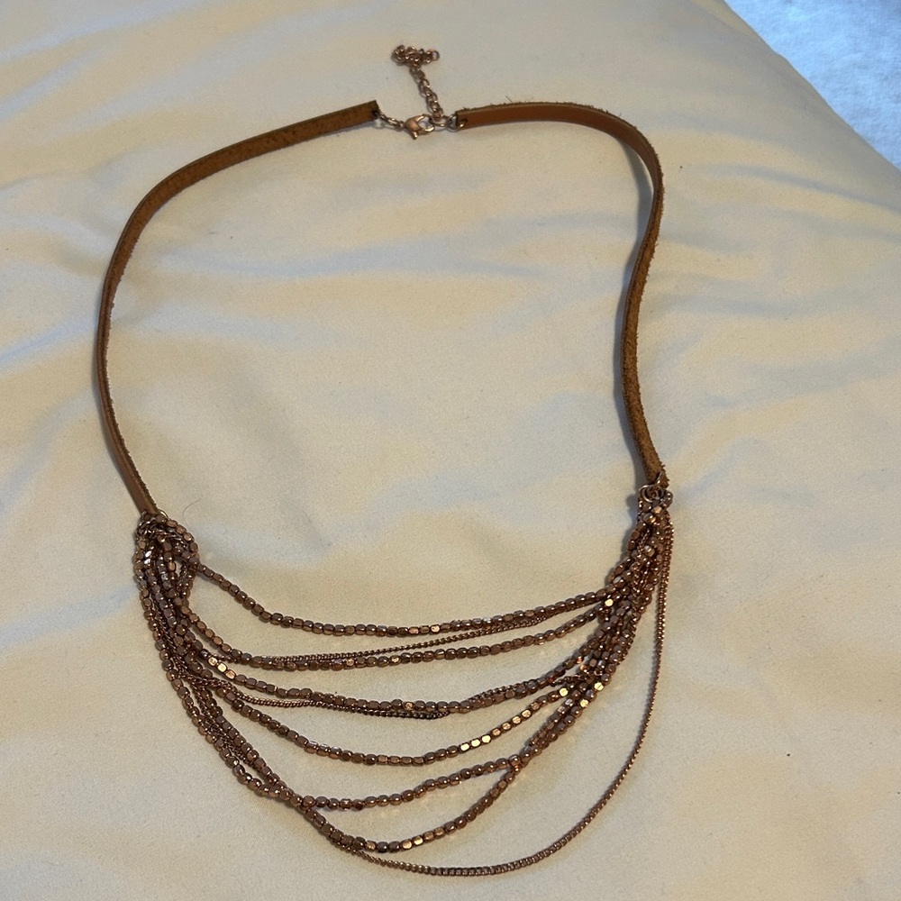 Chic Layered Brown Necklace